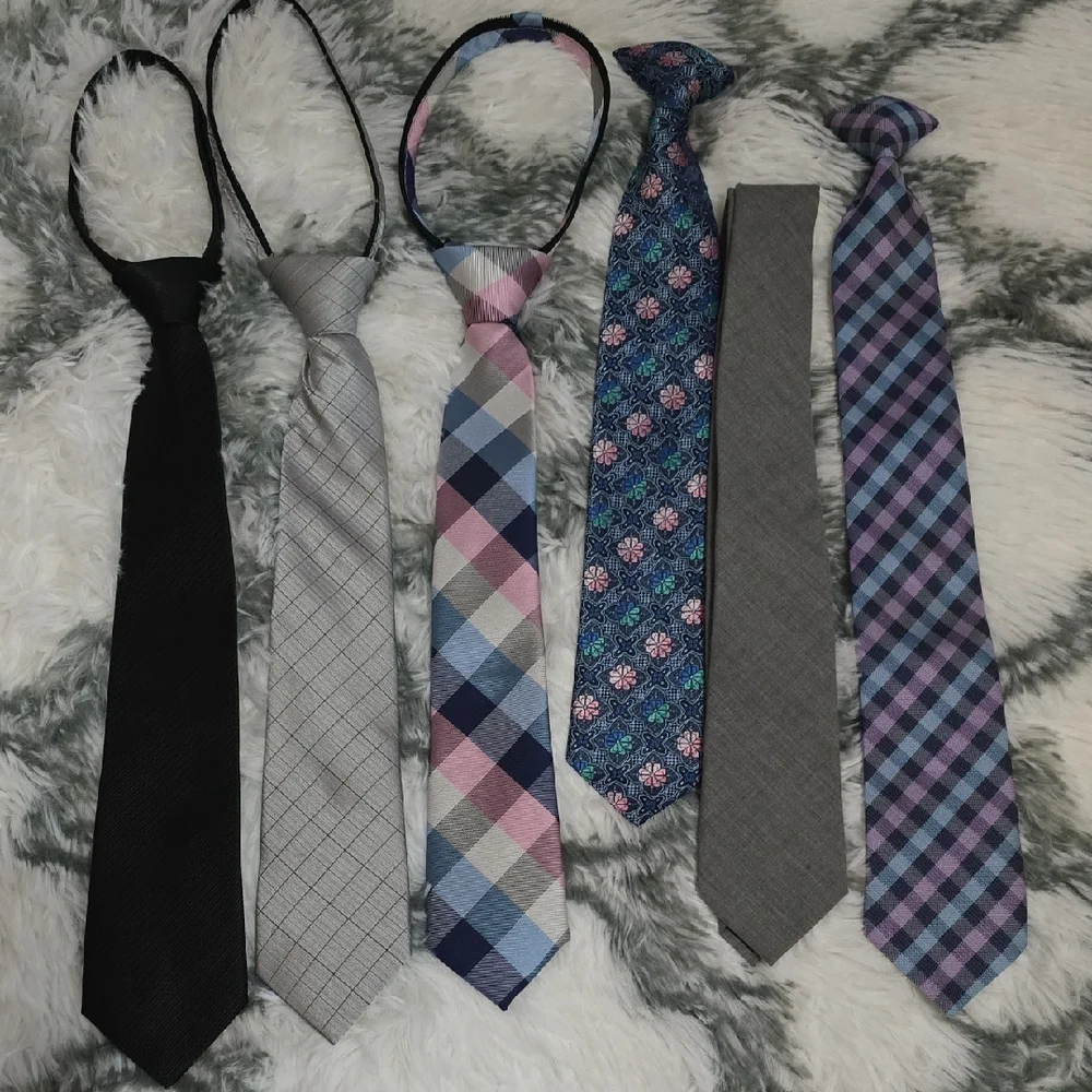Set of Six Boy's Ties in Various Patterns